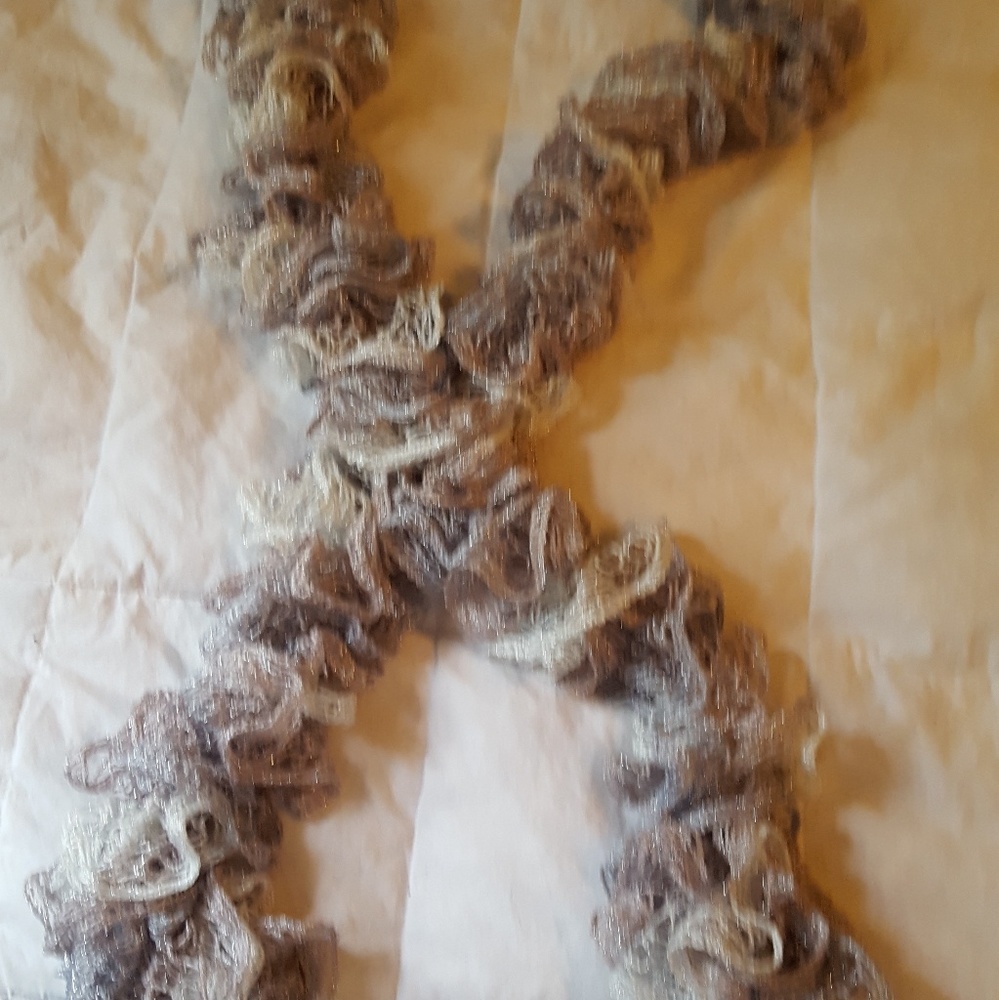 Hand made ruffle scarf